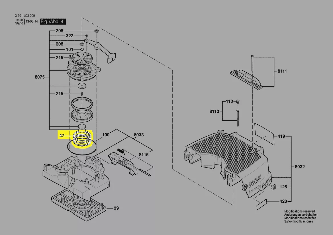 ressort soupape réf. 2 609 200 483 BOSCH